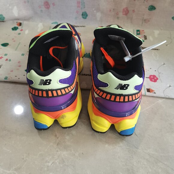 Orange And Purple New Balance NB 9060 Sneakers - Picture 3 of 10